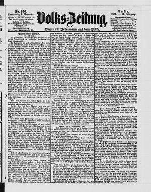 Volks-Zeitung vom 06.11.1862