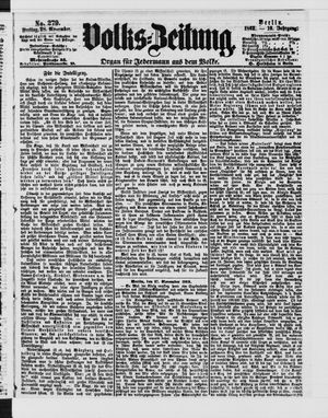 Volks-Zeitung vom 28.11.1862