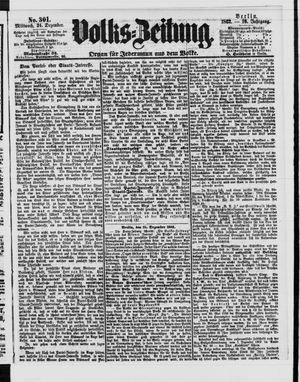 Volks-Zeitung vom 24.12.1862