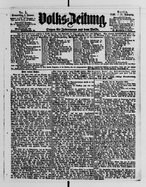 Volks-Zeitung vom 01.01.1863