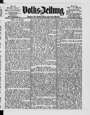 Volks-Zeitung vom 07.01.1863