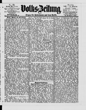 Volks-Zeitung vom 30.01.1863