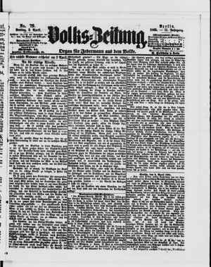 Volks-Zeitung vom 03.04.1863