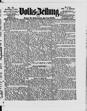 Volks-Zeitung vom 09.04.1863