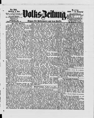 Volks-Zeitung vom 06.05.1863