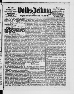Volks-Zeitung vom 03.06.1863
