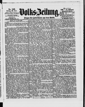 Volks-Zeitung vom 26.06.1863