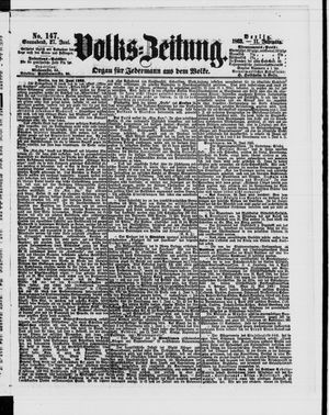 Volks-Zeitung on Jun 27, 1863