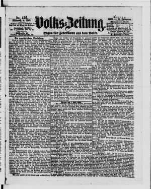 Volks-Zeitung vom 08.07.1863