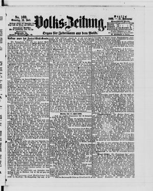 Volks-Zeitung vom 12.07.1863