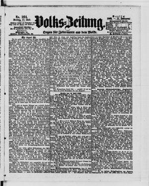 Volks-Zeitung vom 17.07.1863