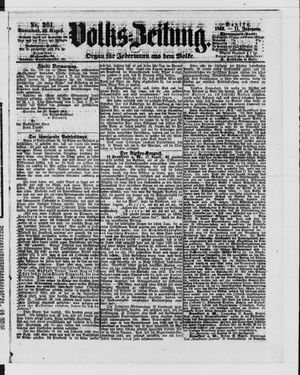 Volks-Zeitung vom 29.08.1863