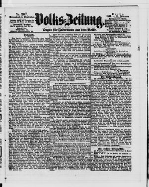 Volks-Zeitung vom 05.09.1863