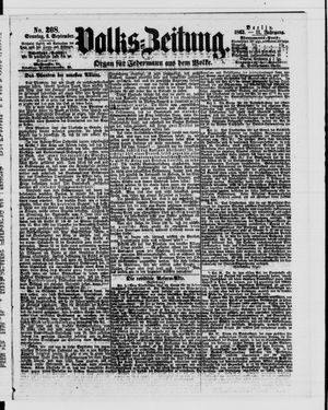 Volks-Zeitung vom 06.09.1863