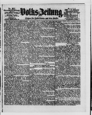 Volks-Zeitung vom 10.09.1863