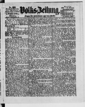 Volks-Zeitung vom 27.09.1863