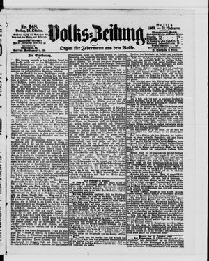 Volks-Zeitung vom 23.10.1863