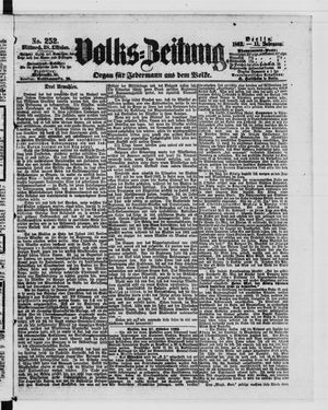 Volks-Zeitung vom 28.10.1863