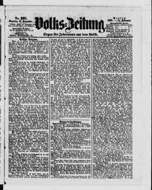 Volks-Zeitung vom 15.11.1863