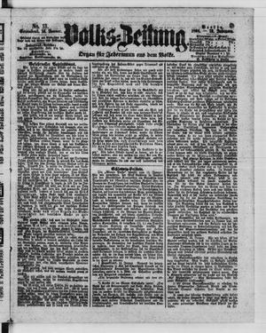 Volks-Zeitung vom 16.01.1864
