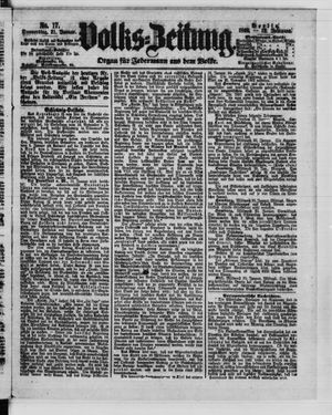 Volks-Zeitung on Jan 21, 1864