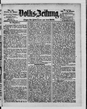 Volks-Zeitung on Feb 23, 1864