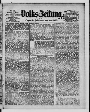 Volks-Zeitung on Mar 1, 1864