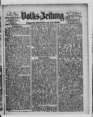 Volks-Zeitung vom 11.03.1864