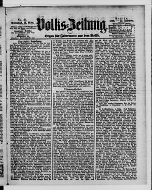 Volks-Zeitung vom 12.03.1864