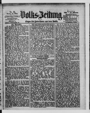 Volks-Zeitung vom 18.03.1864