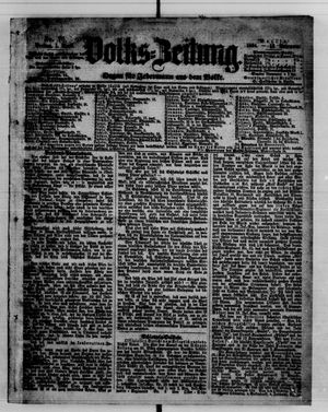 Volks-Zeitung vom 01.04.1864