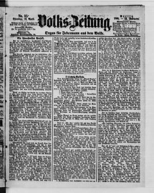 Volks-Zeitung vom 12.04.1864