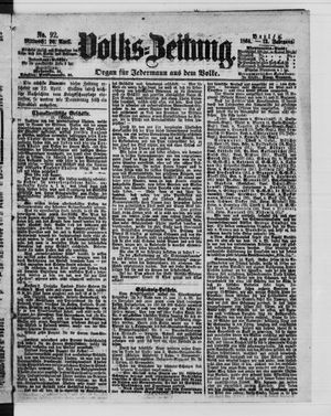 Volks-Zeitung vom 20.04.1864