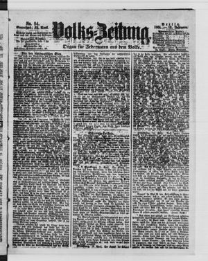 Volks-Zeitung vom 23.04.1864
