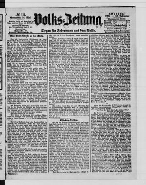 Volks-Zeitung vom 14.05.1864