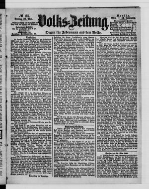 Volks-Zeitung vom 20.05.1864