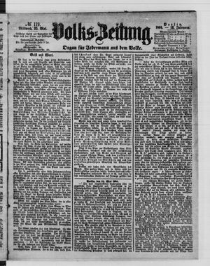 Volks-Zeitung vom 25.05.1864