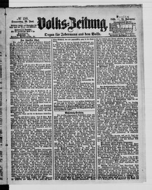 Volks-Zeitung vom 30.06.1864
