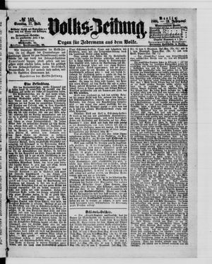 Volks-Zeitung vom 17.07.1864