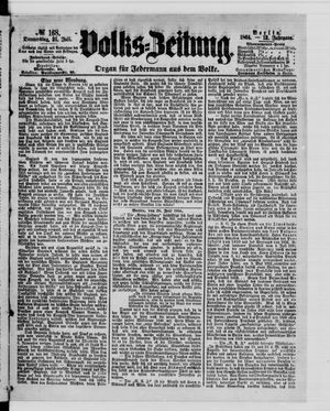 Volks-Zeitung vom 21.07.1864