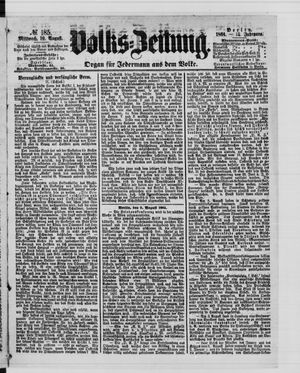Volks-Zeitung on Aug 10, 1864