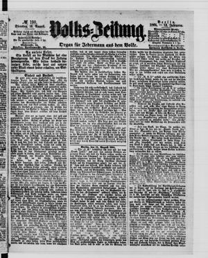 Volks-Zeitung vom 16.08.1864