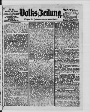 Volks-Zeitung vom 28.08.1864