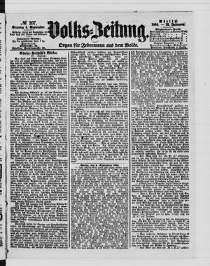 Volks-Zeitung on Sep 4, 1864