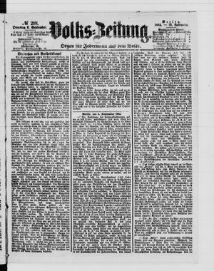 Volks-Zeitung vom 06.09.1864