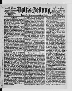 Volks-Zeitung vom 09.09.1864