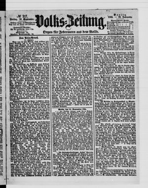 Volks-Zeitung vom 16.09.1864