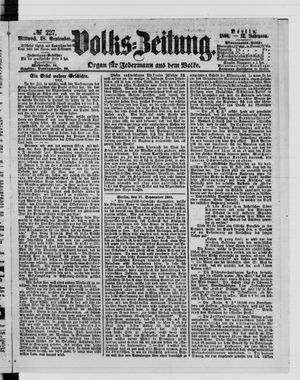 Volks-Zeitung vom 28.09.1864