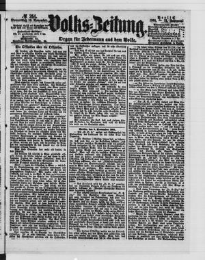 Volks-Zeitung vom 10.11.1864