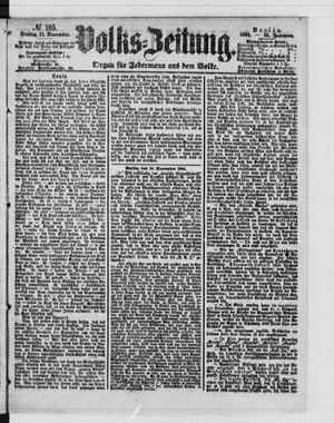 Volks-Zeitung vom 11.11.1864